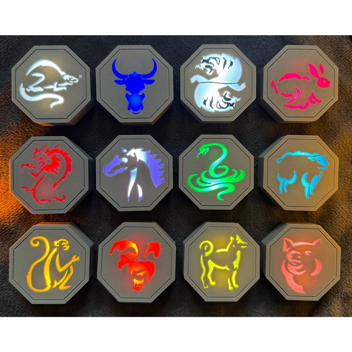✨ Glowing Magic Talismans – 12-Piece Set