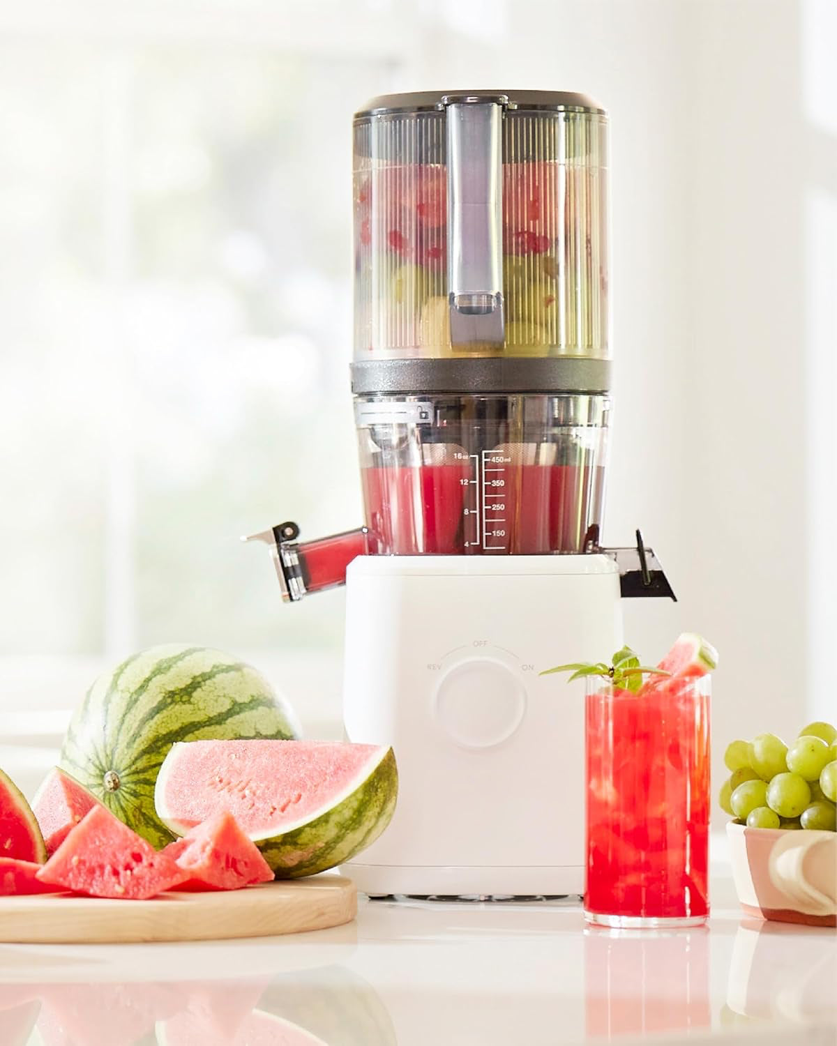 🍏 Cold Press Juicer | Self-Feeding Wide Chute | Hands-Free | 50 RPM | Easy Clean