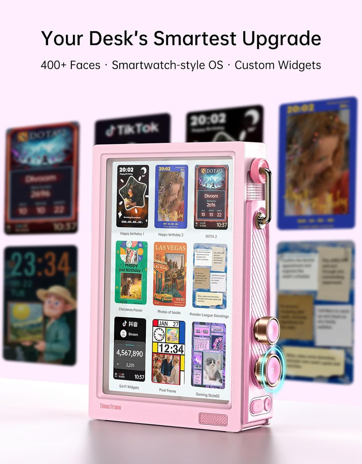 🖼️ 10.1" Transparent Smart Frame | IPS Screen | WiFi | 64GB | 400+ Clock Faces