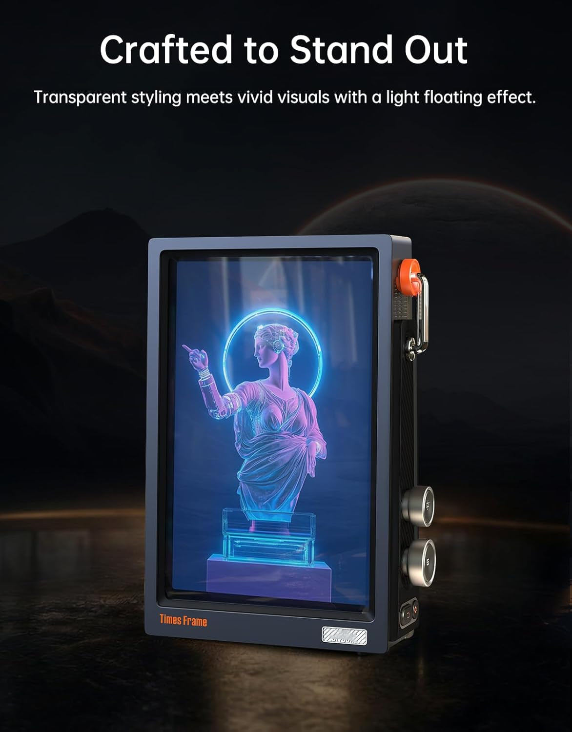 🖼️ 10.1" Transparent Smart Frame | IPS Screen | WiFi | 64GB | 400+ Clock Faces