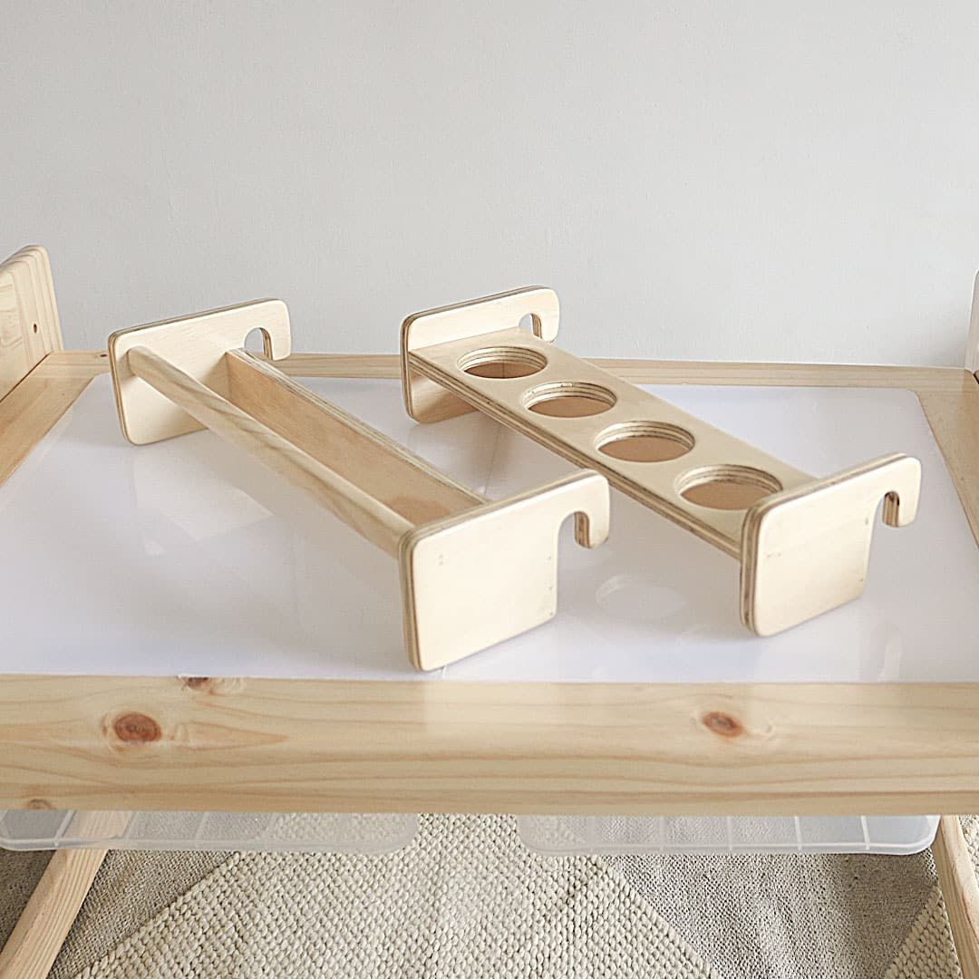 🎨 5‑Height Adjustable Sensory Table | Ages 1–7 | Chalkboard & Acrylic Surfaces