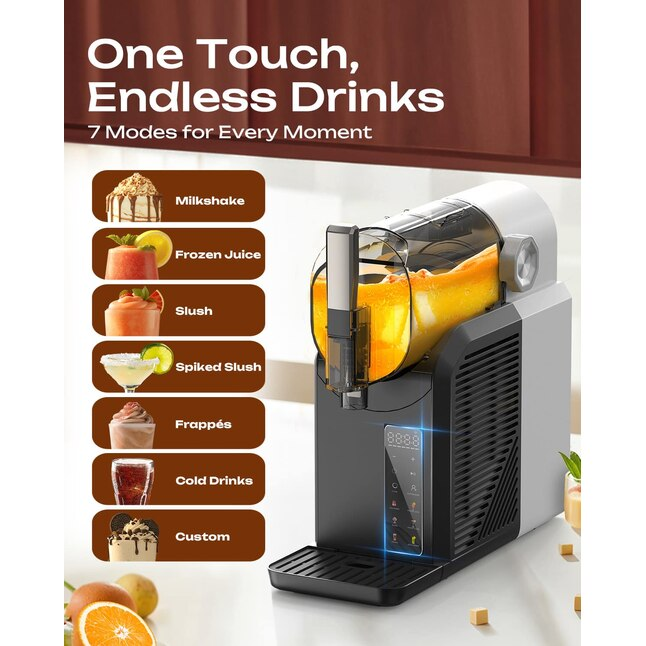 🍧 Dual Tank Slushie Machine | 7 Presets | 68 oz | Self‑Cleaning | Low Noise