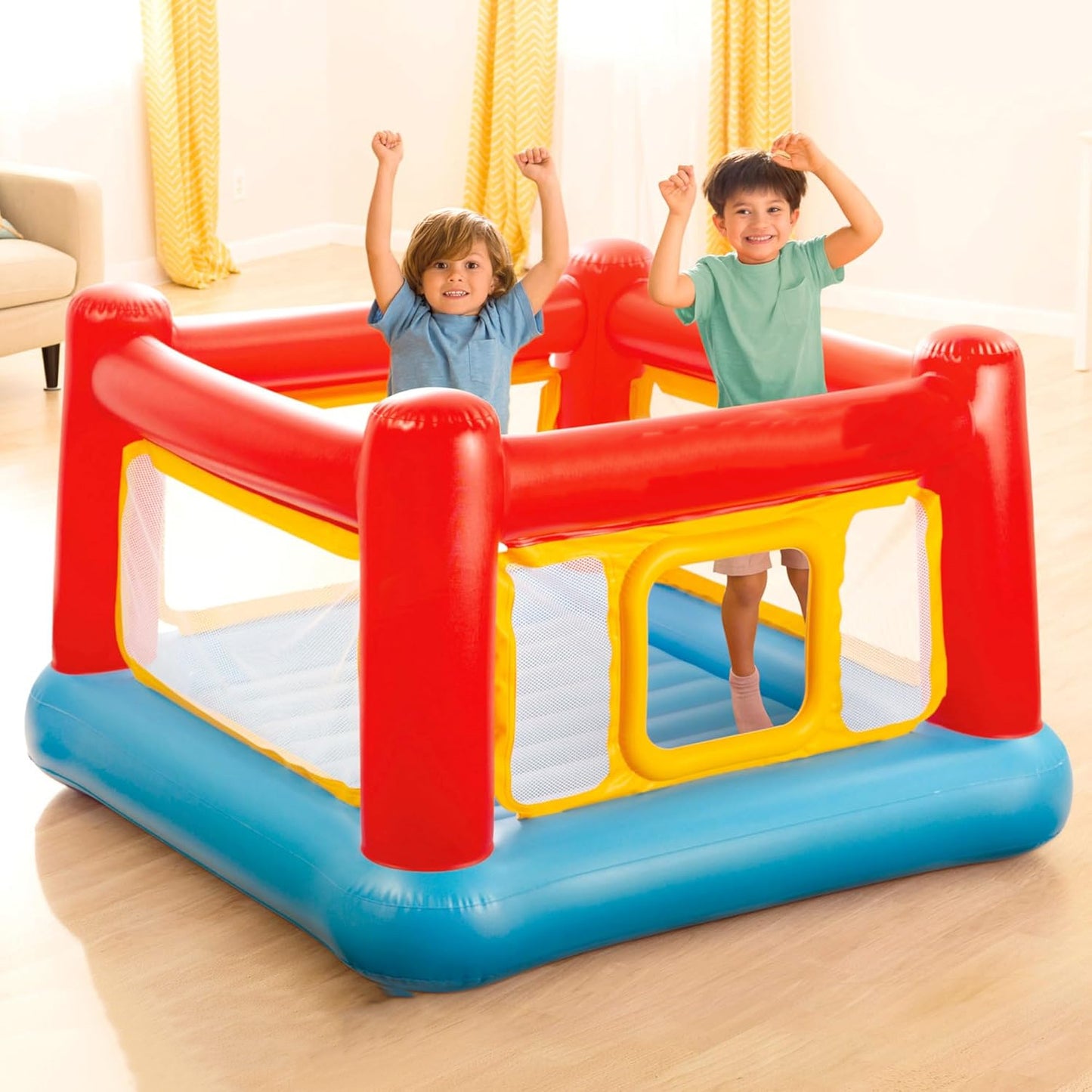 🏰 Inflatable Playhouse Bouncer | Crawl‑Through Door | Ages 3–6 | 120 lbs Cap.