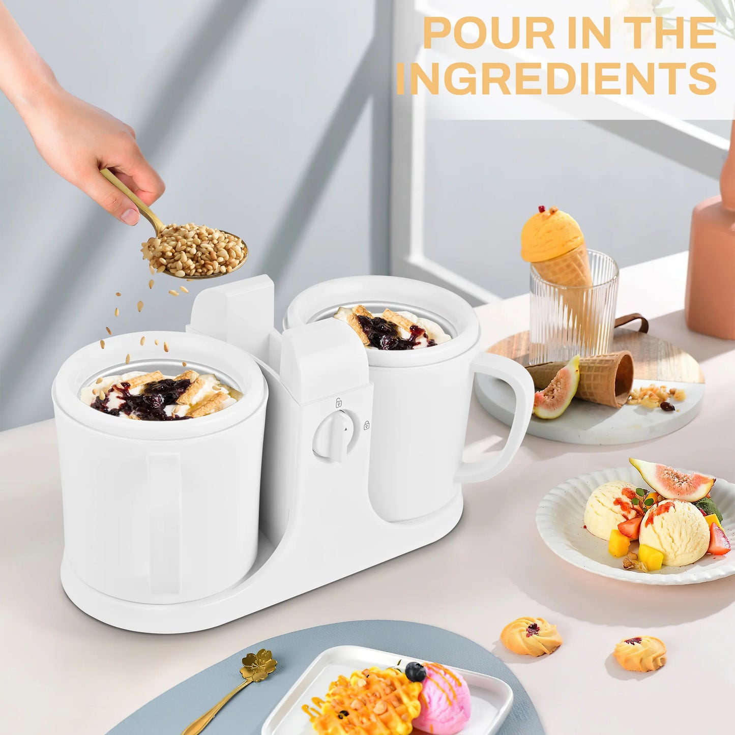 🍦 Ice Cream Maker Machine for Home Use