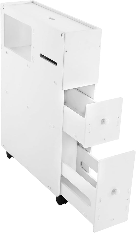 🚪 Slim Bathroom Floor Cabinet