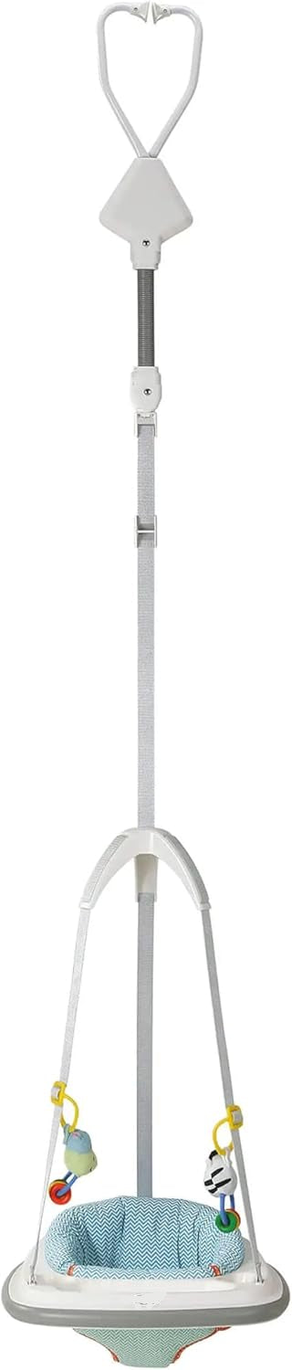 🚪 Doorway Bumper Jumper | Adjustable Height | Machine‑Washable Seat | Play Tray