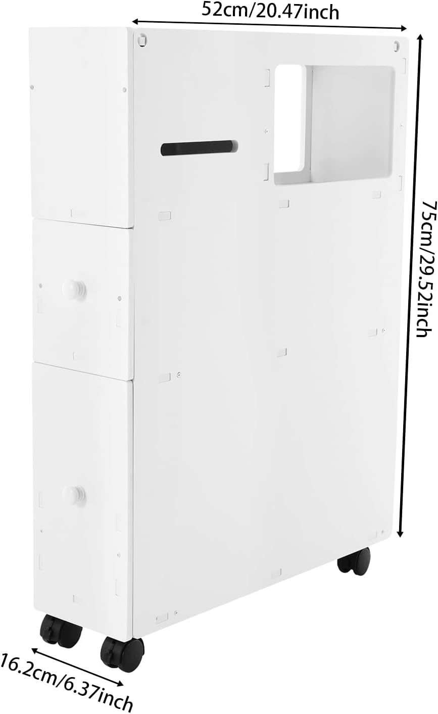 🚪 Slim Bathroom Floor Cabinet