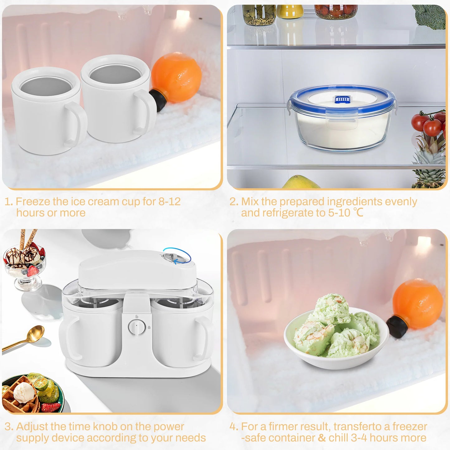 🍦 Ice Cream Maker Machine for Home Use
