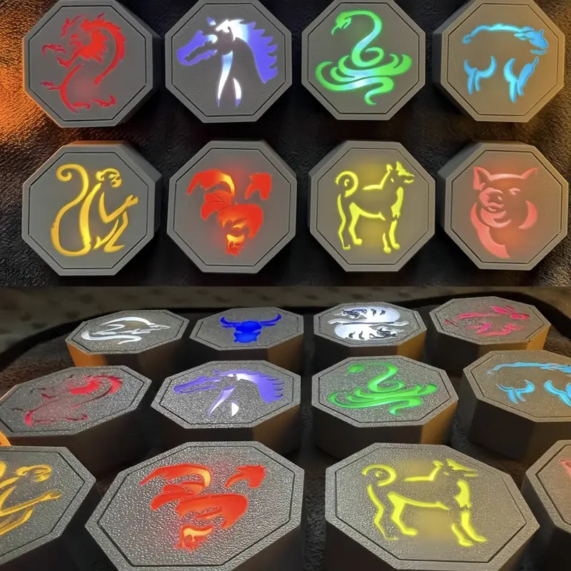 ✨ Glowing Magic Talismans – 12-Piece Set