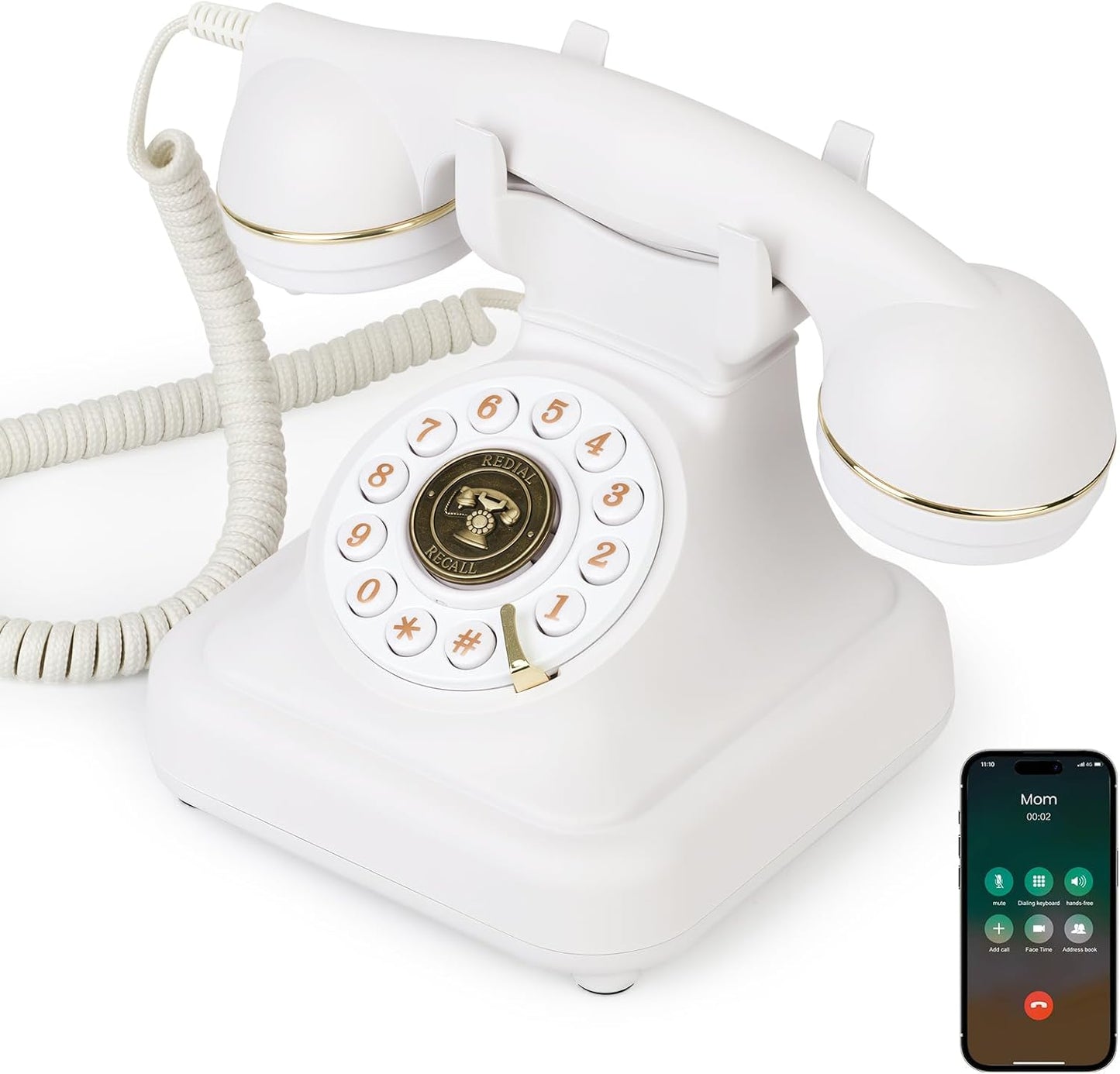 ☎️Bluetooth Retro Phone – Cordless Landline Style