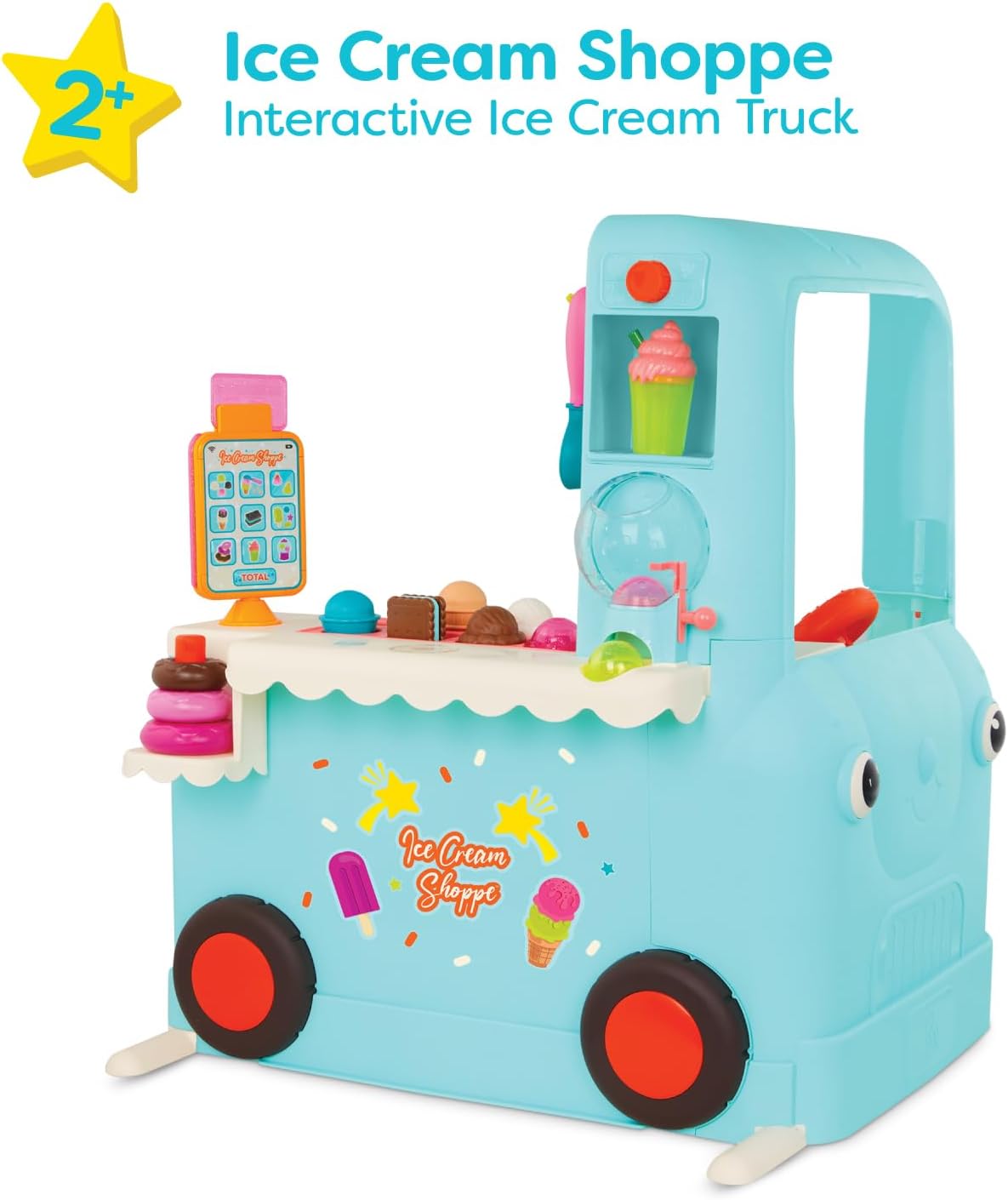 🍦 Interactive Ice Cream Truck | Pretend Play Set | Tablet + 30+ Sounds | Ages 2+