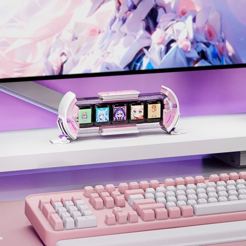🖼️ Pixel Art Info Display | 5× IPS Screens | WiFi | APP Control | Desk Decor