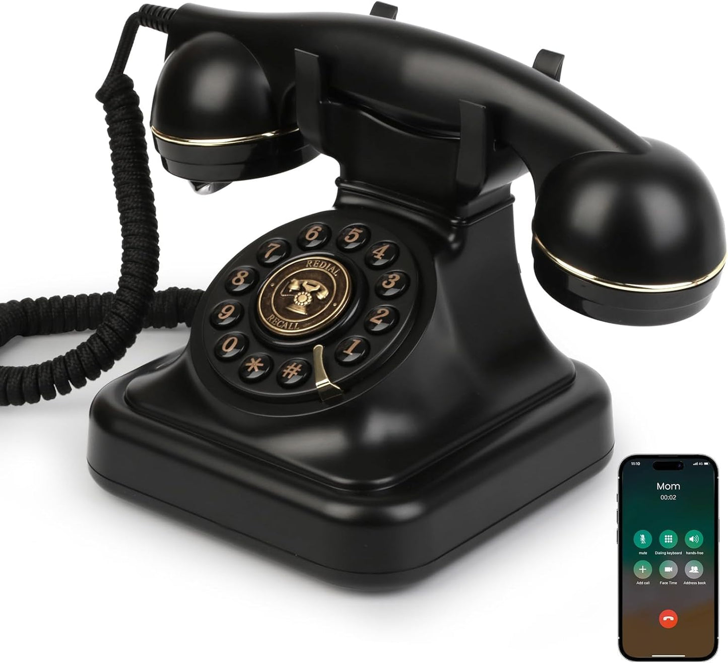 ☎️Bluetooth Retro Phone – Cordless Landline Style