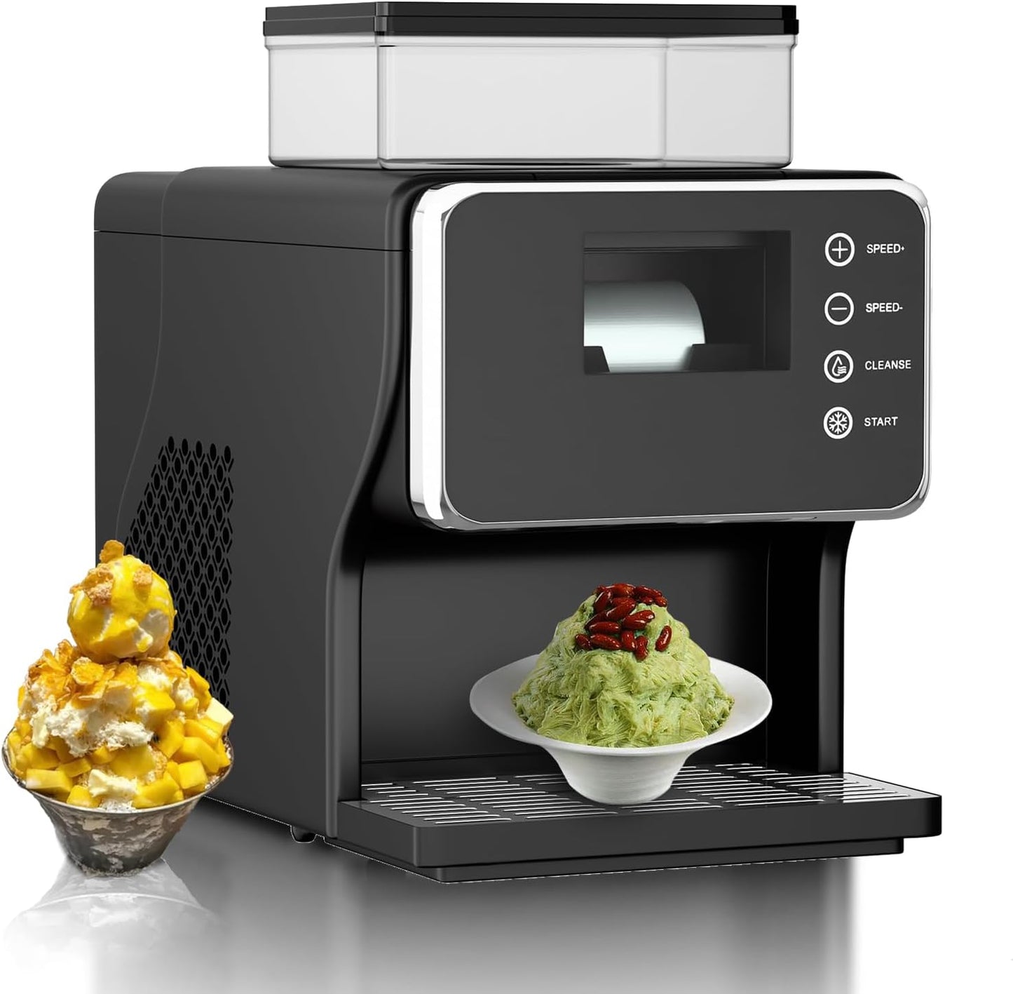 ❄️ Portable Shaved Ice Maker | 44 lbs/Day | Stainless Steel | Fast Cooling