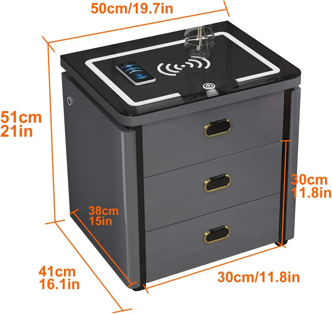 ✨ Smart LED Bedside Table