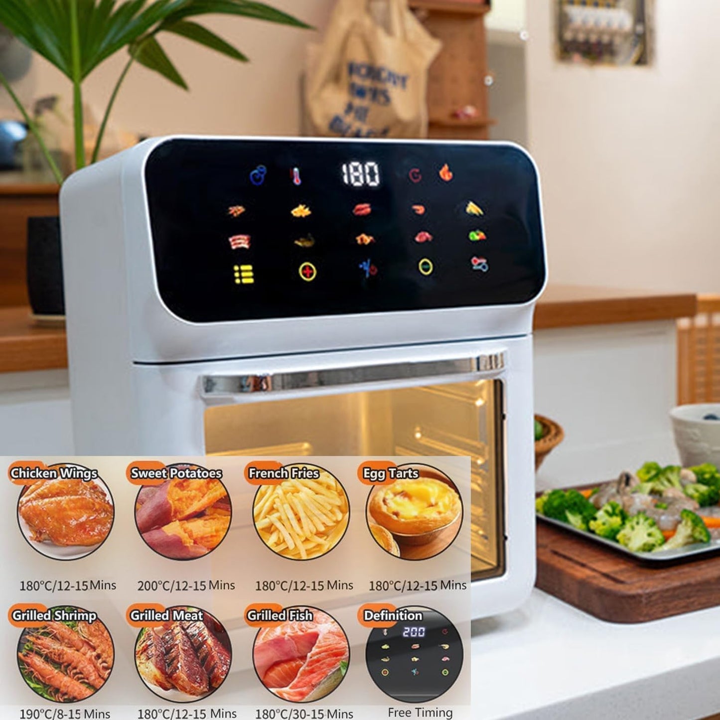 🍟 15L Multi-Function Air Fryer Oven | Steam Self-Cleaning | 25 Presets | Bake, Dry, Ferment