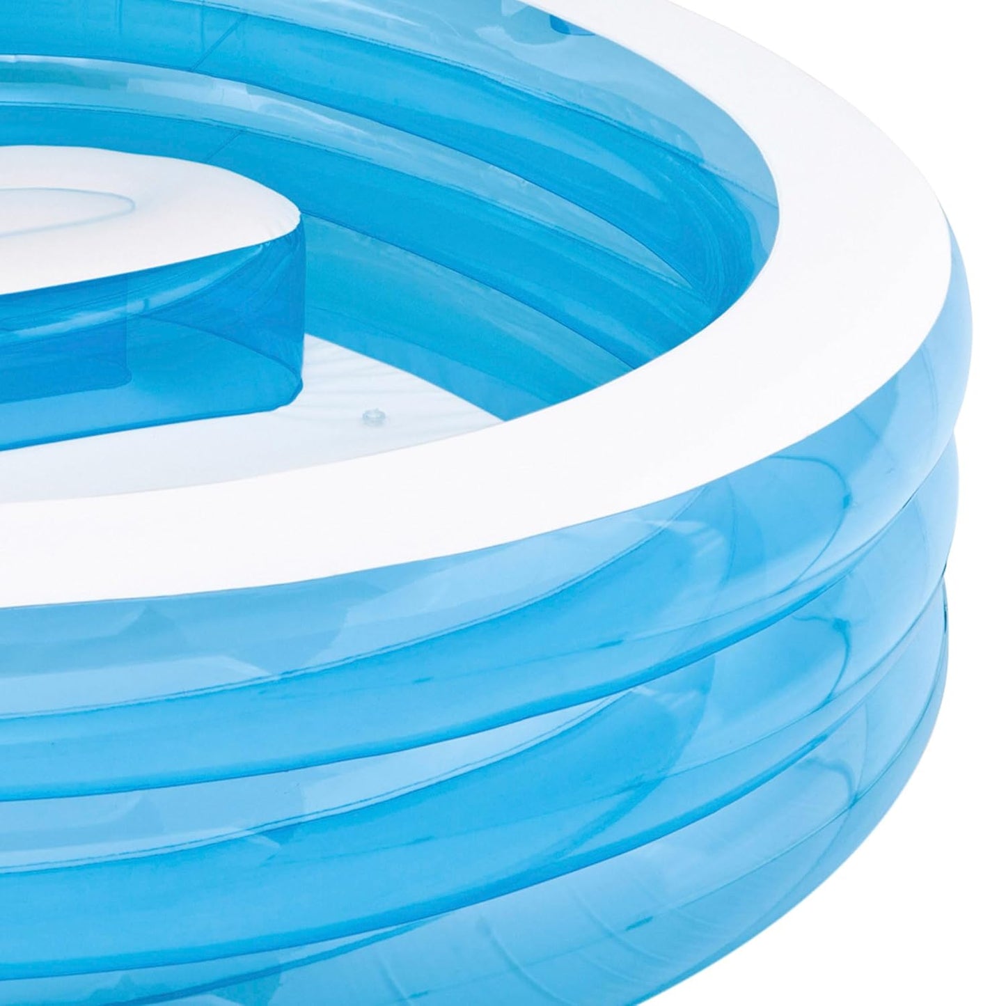 🏊 Inflatable Pool with Backrest | 229cm Diameter | Thick PVC | Portable