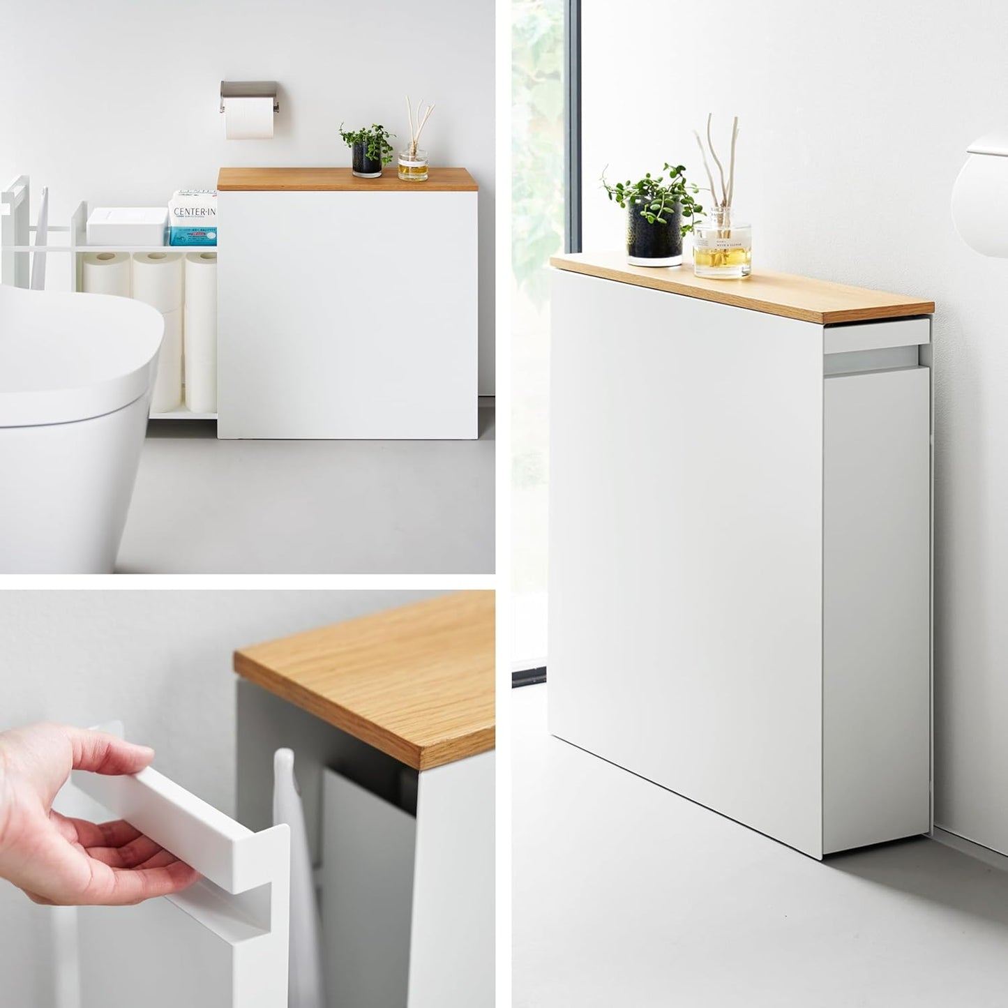 🚽 Pull-Out Bathroom Storage Cabinet