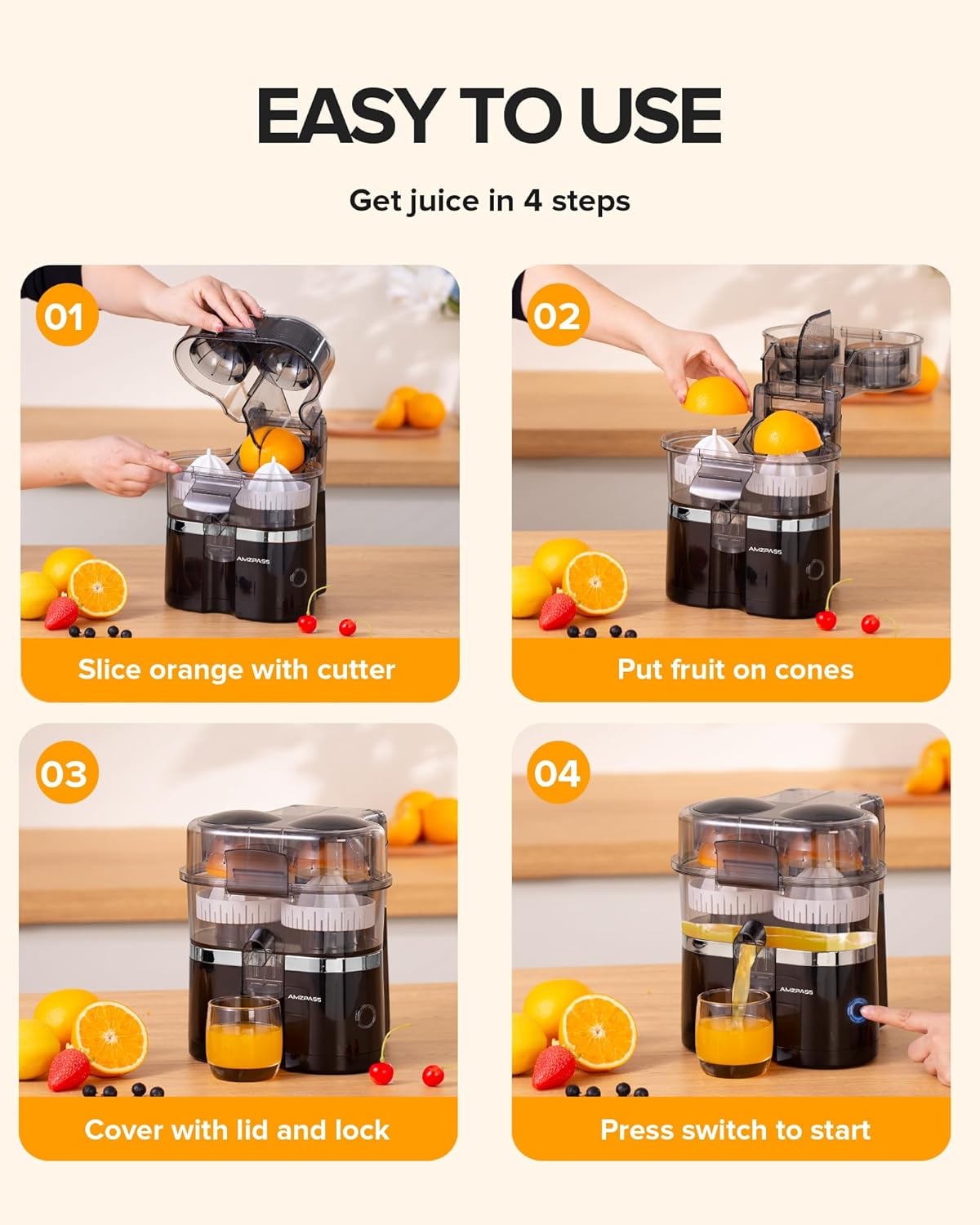 🍊 Dual-Head Electric Citrus Juicer