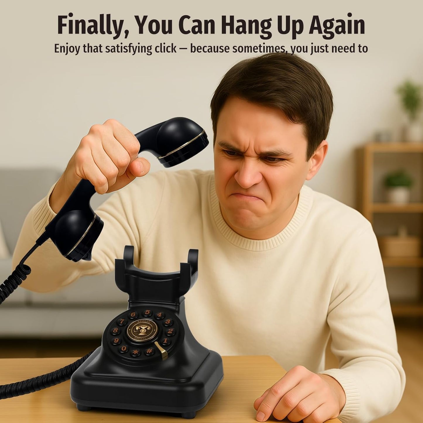 ☎️Bluetooth Retro Phone – Cordless Landline Style