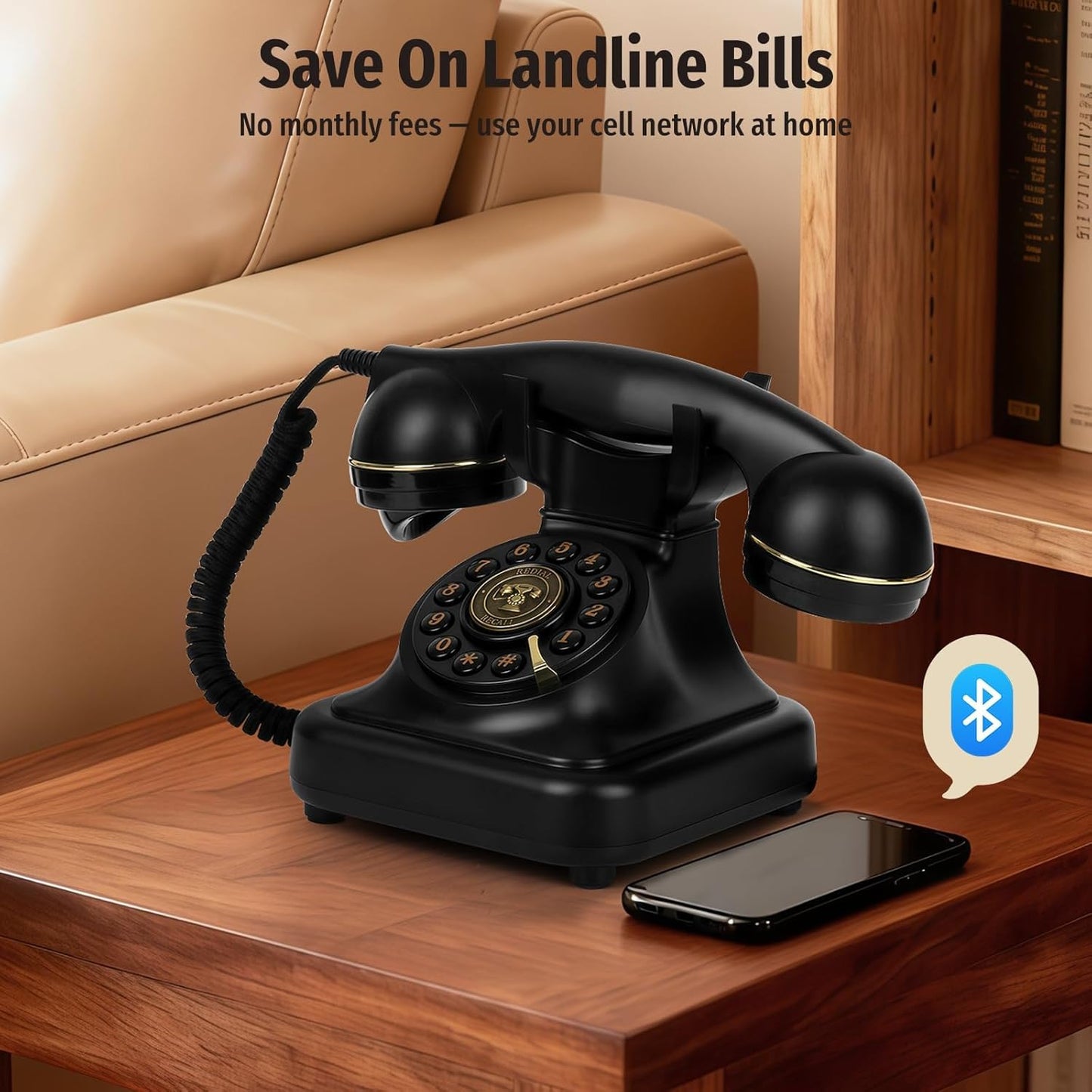 ☎️Bluetooth Retro Phone – Cordless Landline Style