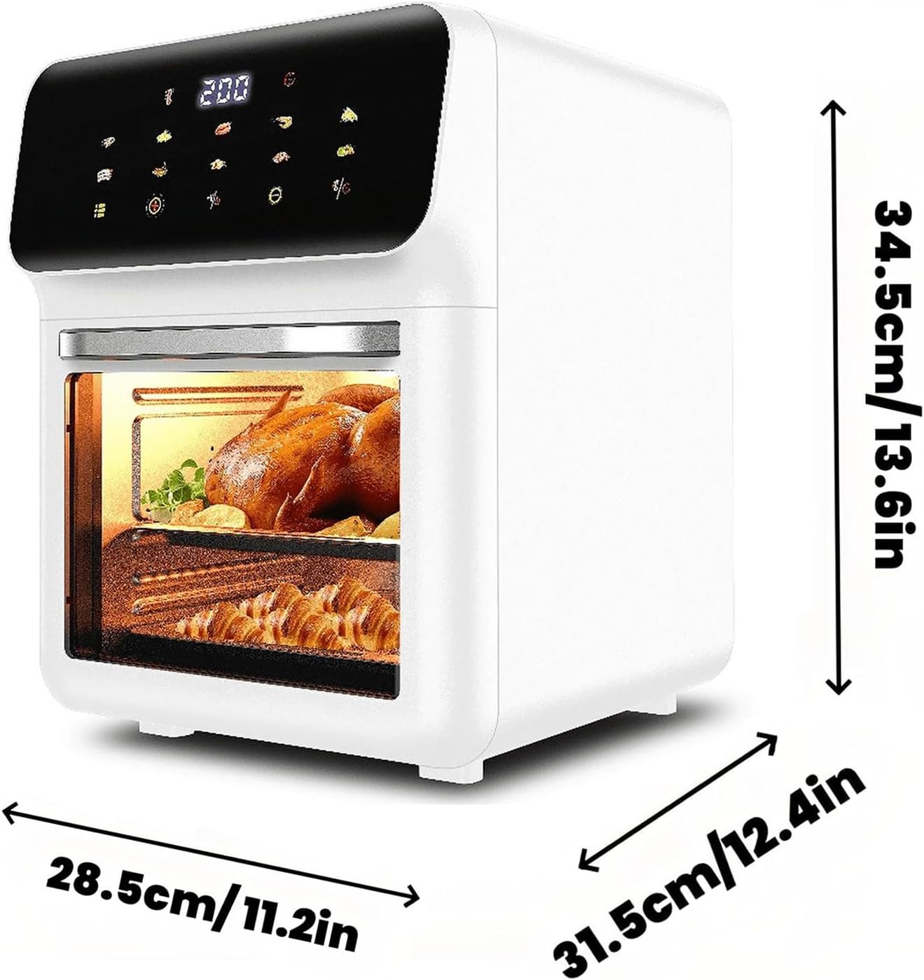 🍟 15L Multi-Function Air Fryer Oven | Steam Self-Cleaning | 25 Presets | Bake, Dry, Ferment