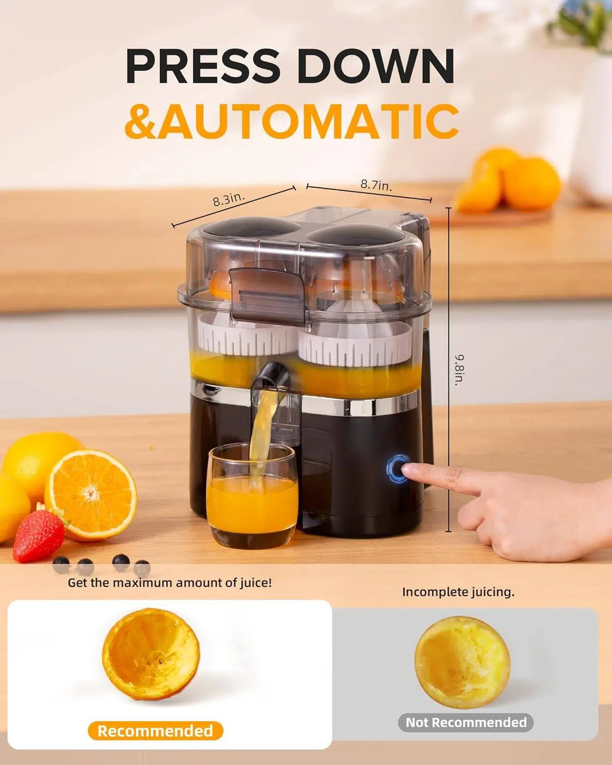 🍊 Dual-Head Electric Citrus Juicer