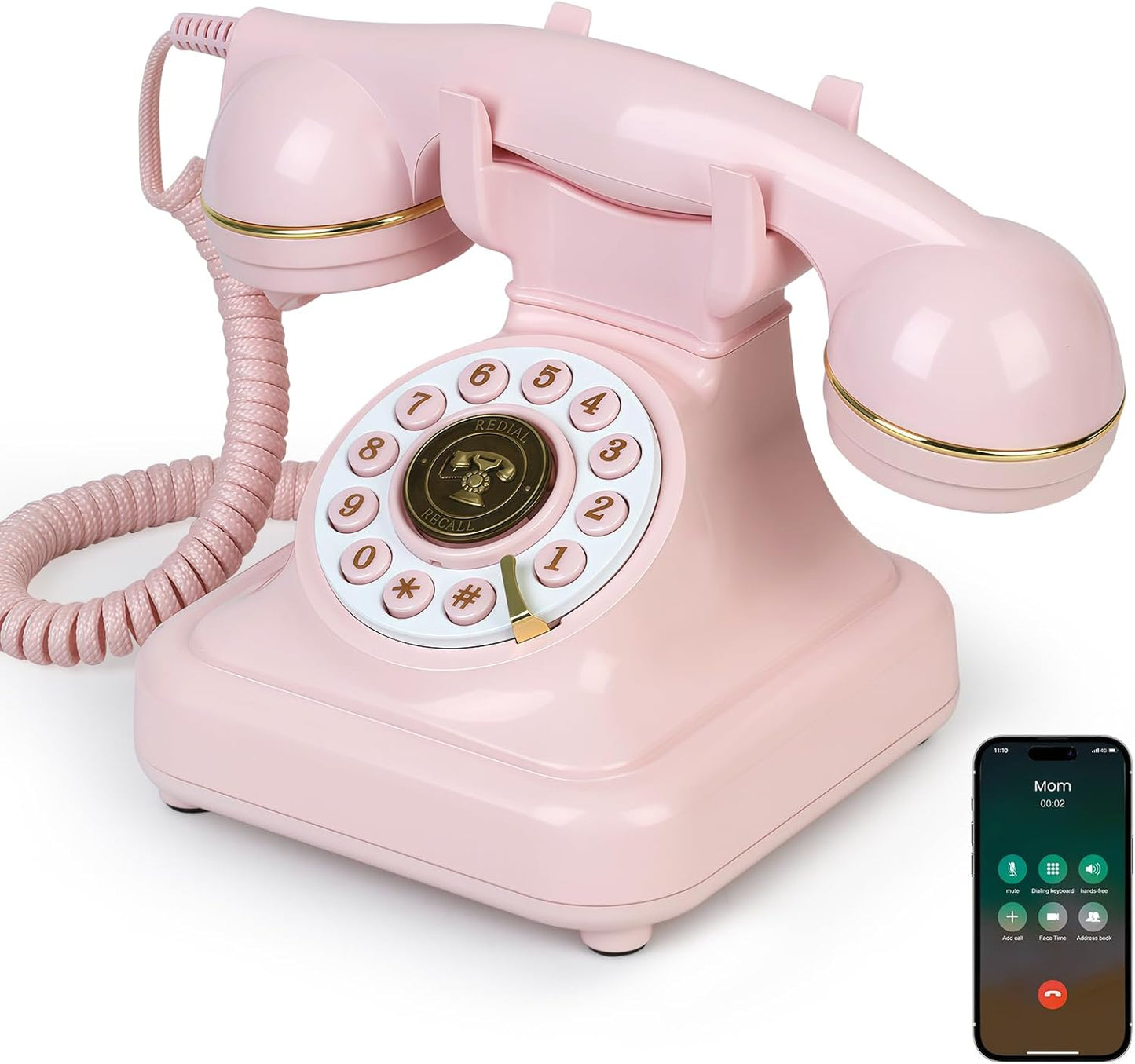 ☎️Bluetooth Retro Phone – Cordless Landline Style