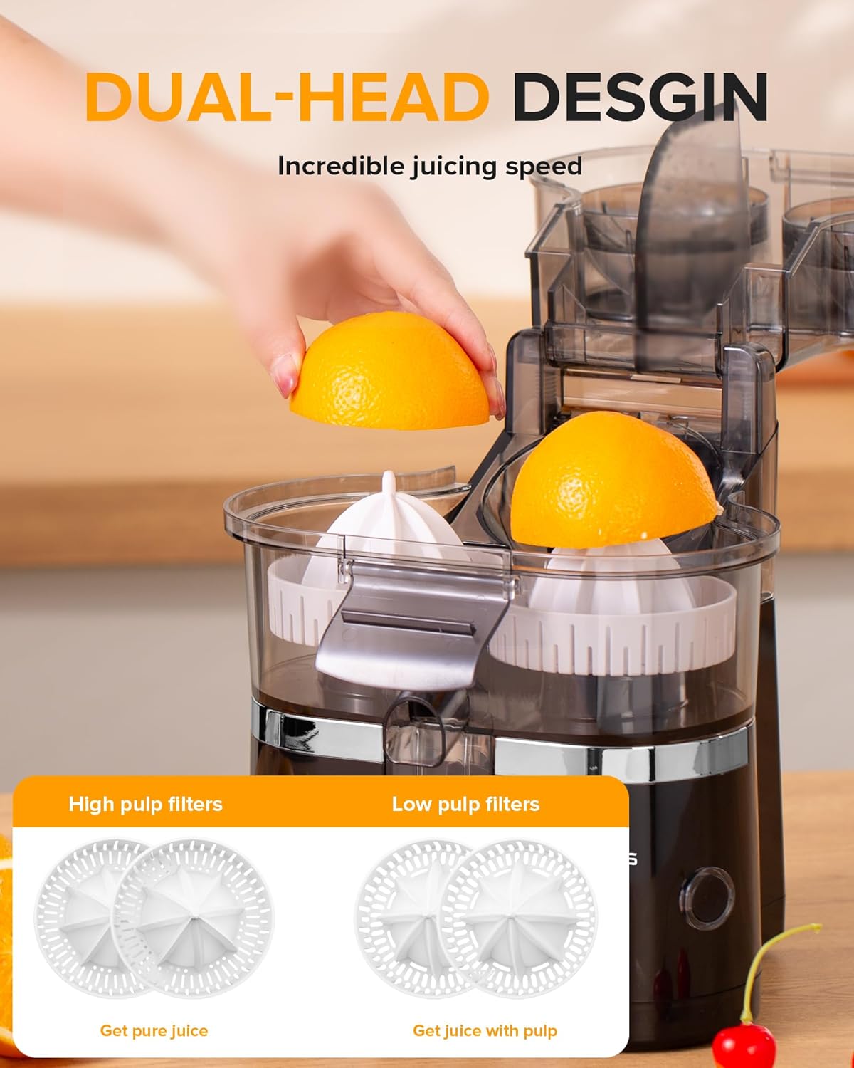 🍊 Dual-Head Electric Citrus Juicer