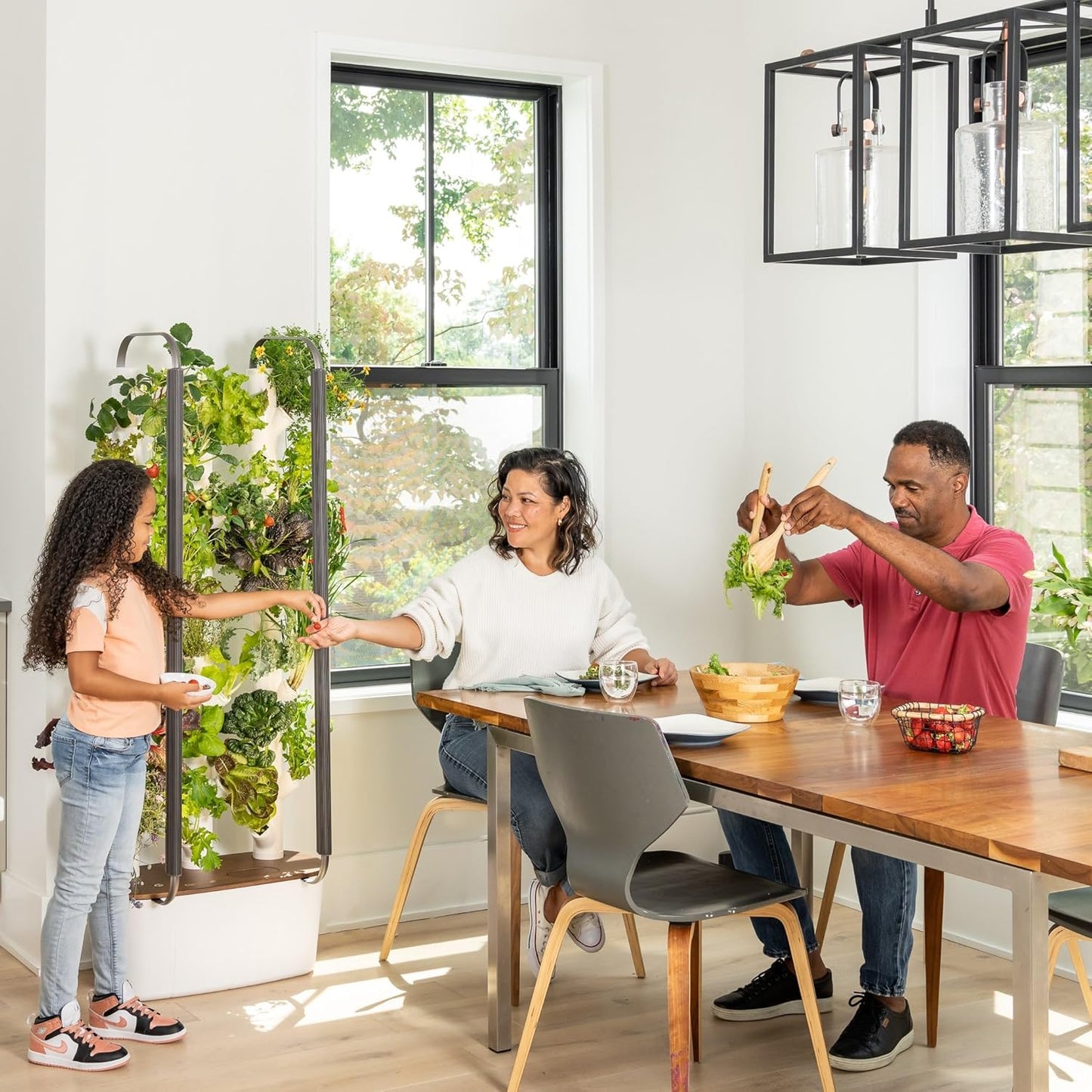 🌿 Vertical Hydroponic Garden | 30 Plants | 2 sq. ft. | AI Assistant | LED Grow Lights