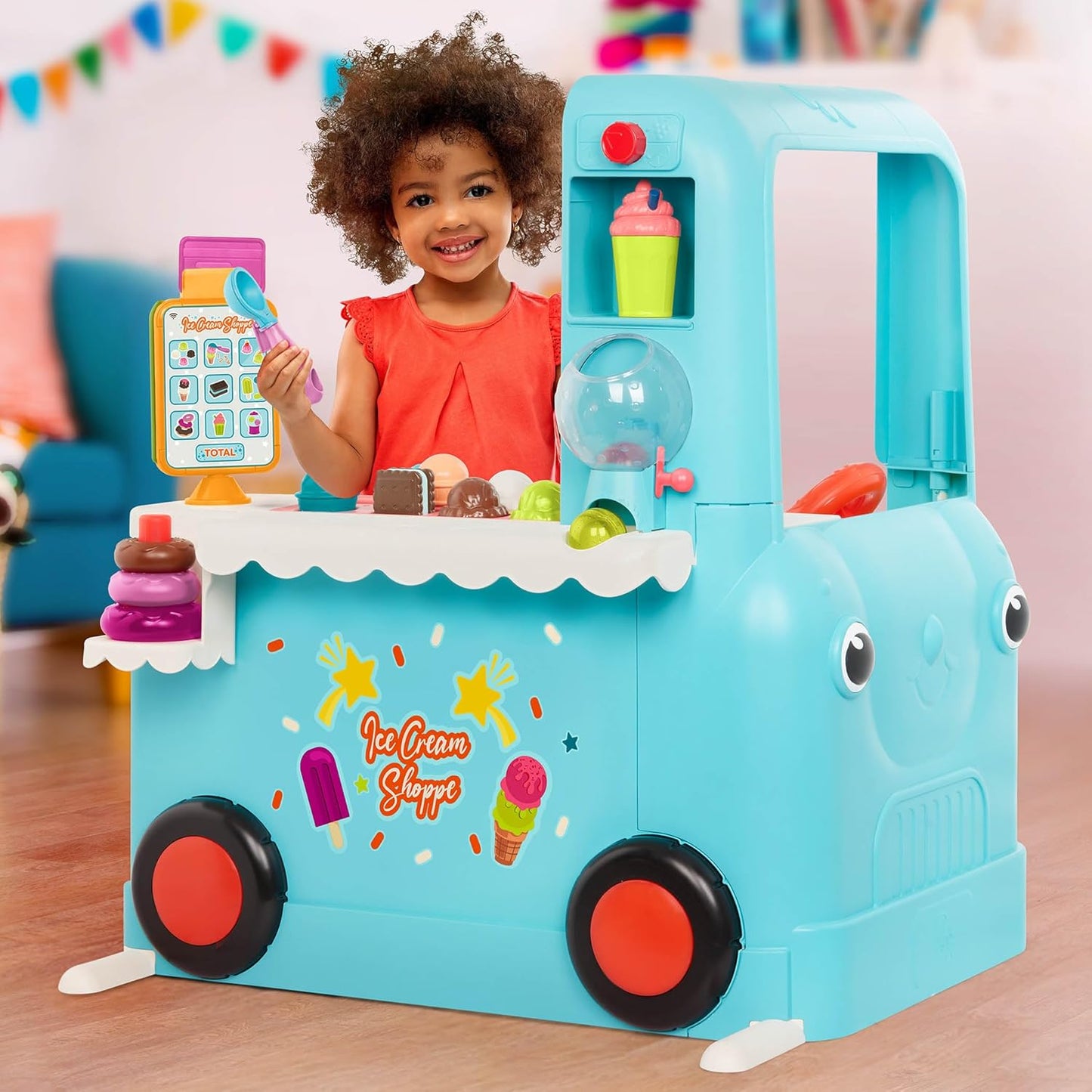 🍦 Interactive Ice Cream Truck | Pretend Play Set | Tablet + 30+ Sounds | Ages 2+