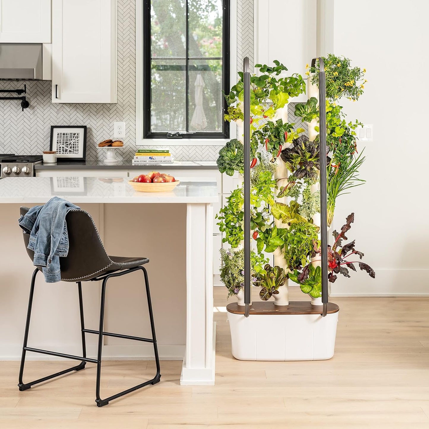 🌿 Vertical Hydroponic Garden | 30 Plants | 2 sq. ft. | AI Assistant | LED Grow Lights