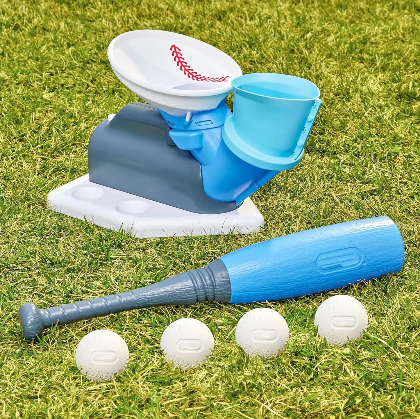 ⚾ 2‑in‑1 Pop ’n Pitch Trainer – Automatic Pitching Machine for Kids Ages 3+