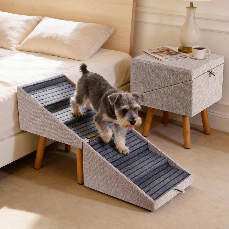 🐾 Foldable 2‑in‑1 Dog Ramp & Stairs