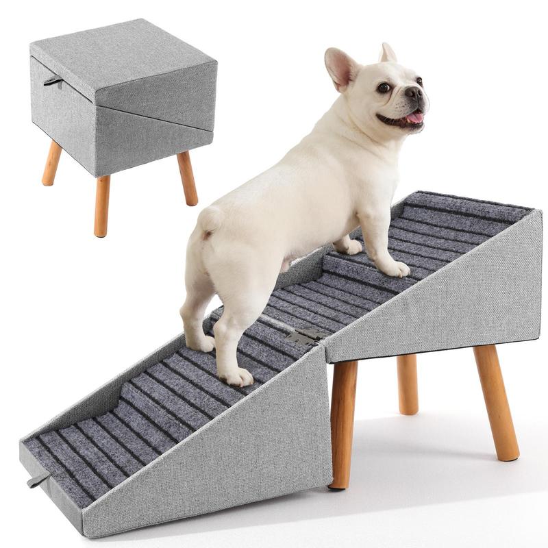 🐾 Foldable 2‑in‑1 Dog Ramp & Stairs
