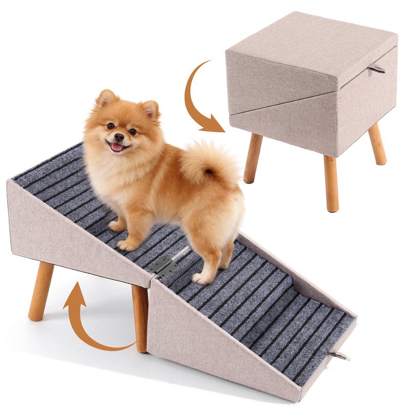 🐾 Foldable 2‑in‑1 Dog Ramp & Stairs