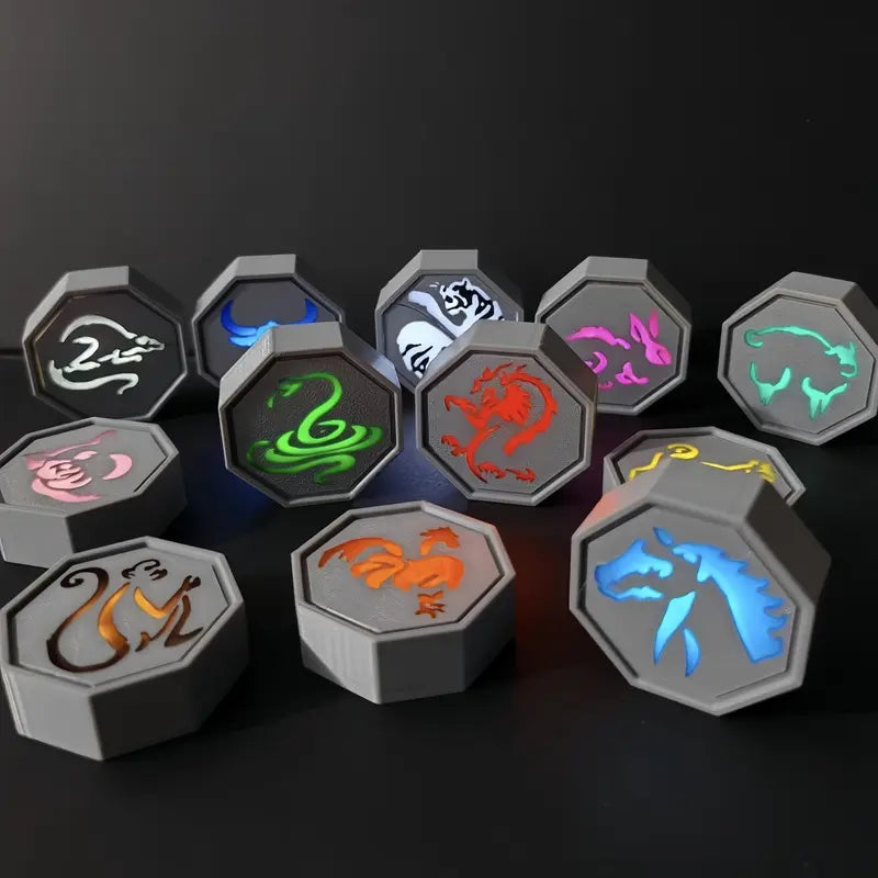 ✨ Glowing Magic Talismans – 12-Piece Set