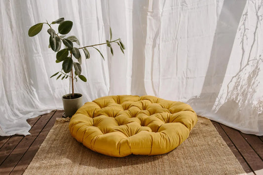 🌊 Waterproof Outdoor Floor Cushion | Round Patio Cushion | Pool & Garden