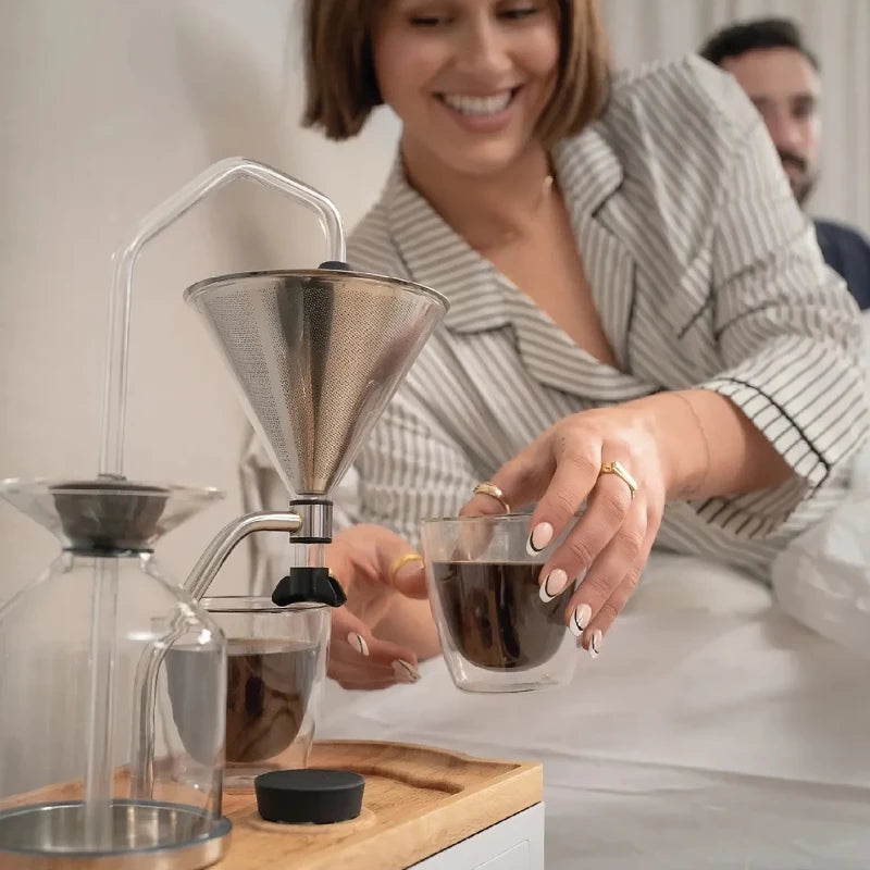 ⏰ Coffee Alarm Clock | Auto‑Brew at Wake‑Up | Tea or Coffee | Milk Cooler